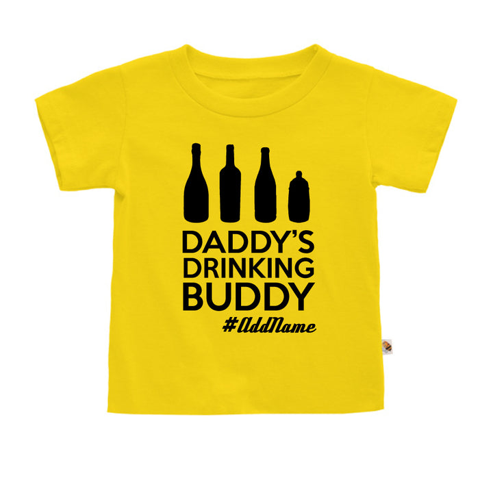 Teezbee.com - Daddy's Drinking Buddy - Kids-T (Yellow)