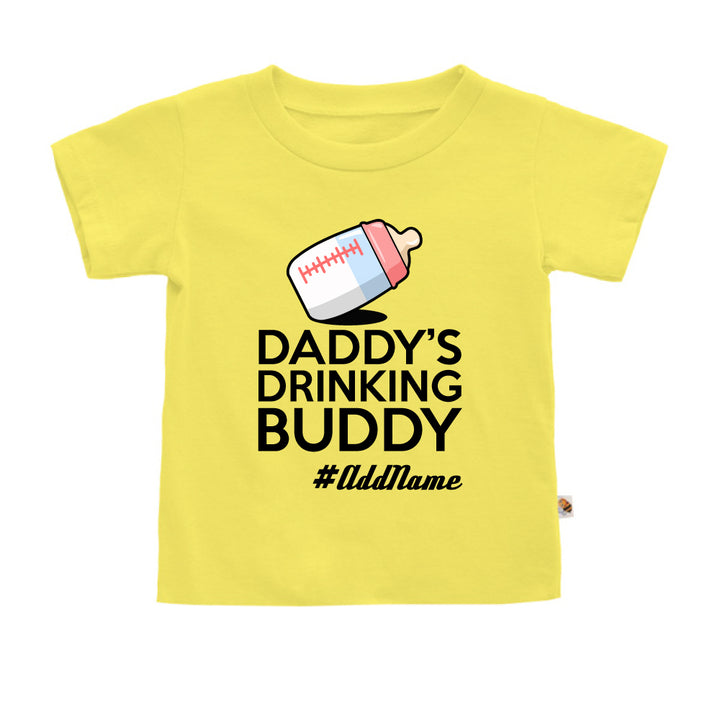 Teezbee.com - Daddy's Drinking Buddy Milk Bottle - Kids-T (Light Yellow)