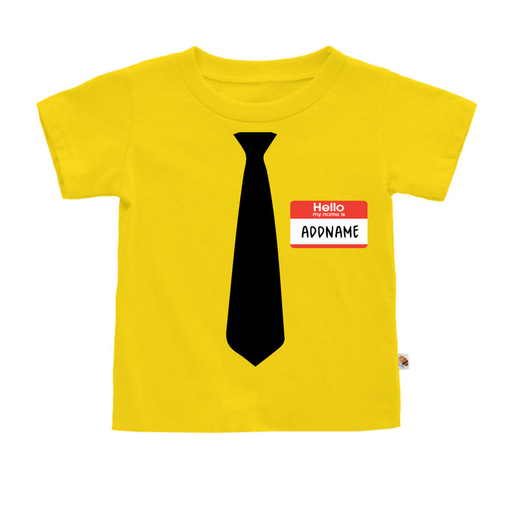 Teezbee.com - Hello Tie - Kids-T (Yellow)