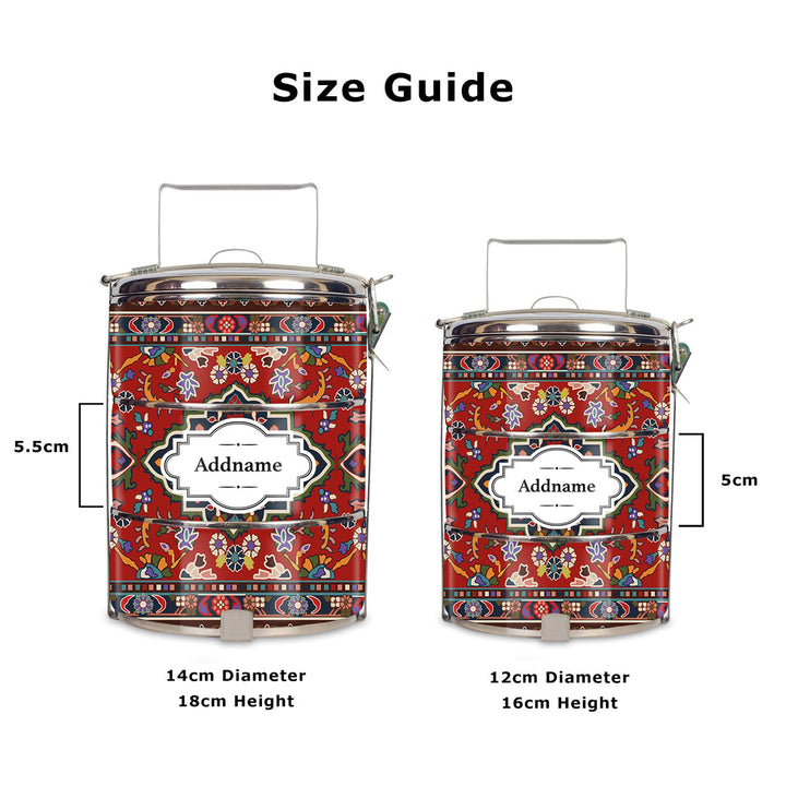 Teezbee.com - Arabsque Tiffin Carrier (Size Guide)