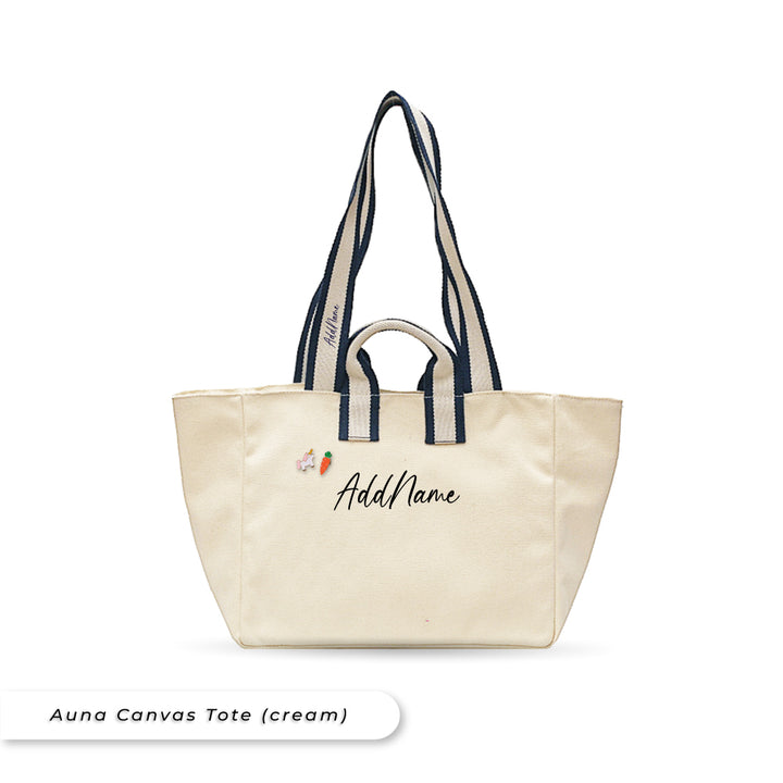 Teezbee.com - Auna Canvas Tote Bag (Cream)