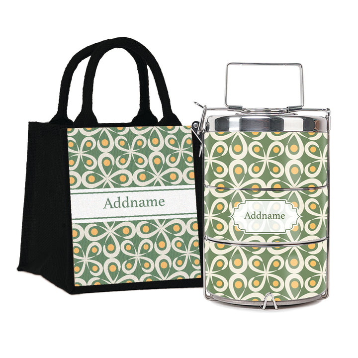 Teezbee.com - Mosaic Tile Insulated Tiffin Carrier & Lunch Bag