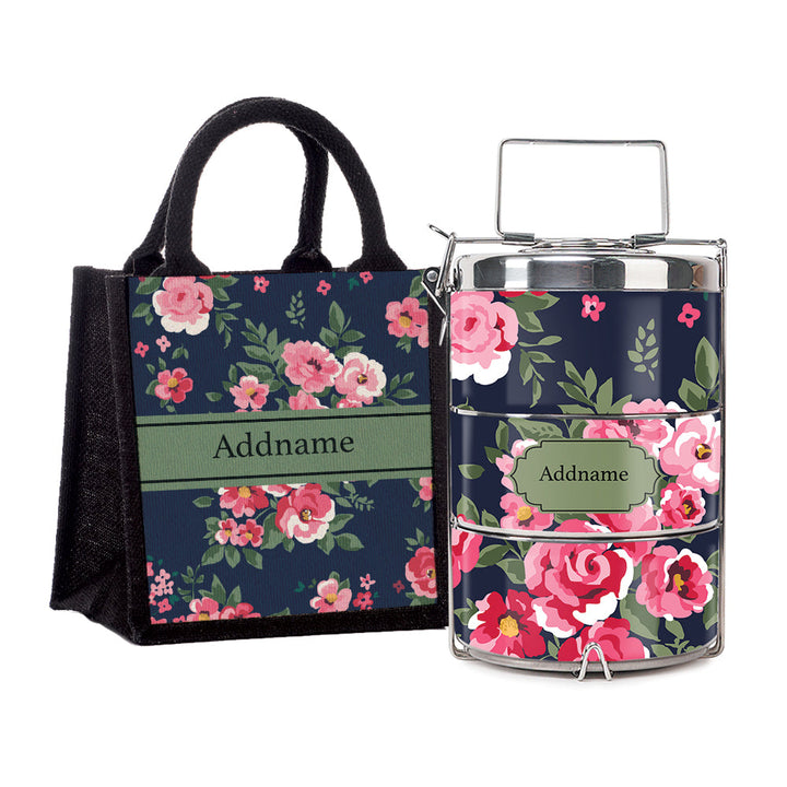 Teezbee.com - Flora Blossom Insulated Tiffin Carrier & Lunch Bag
