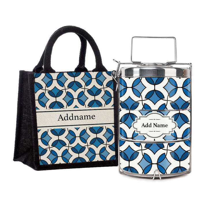 Teezbee.com - Flora Mosaic Insulated Tiffin Carrier & Lunch Bag