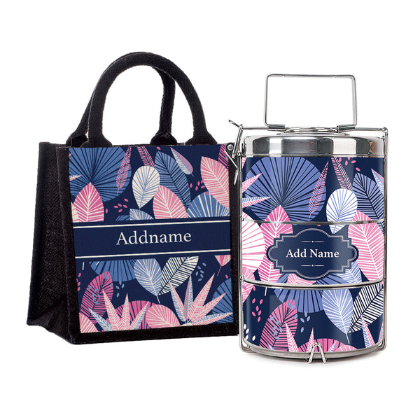 Teezbee.com - Mystic Flora Insulated Tiffin Carrier & Lunch Bag