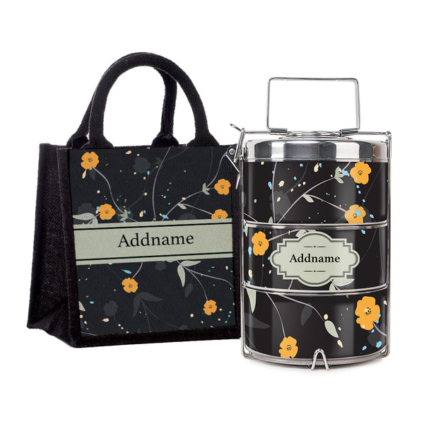 Teezbee.com - Windflower Insulated Tiffin Carrier & Lunch Bag