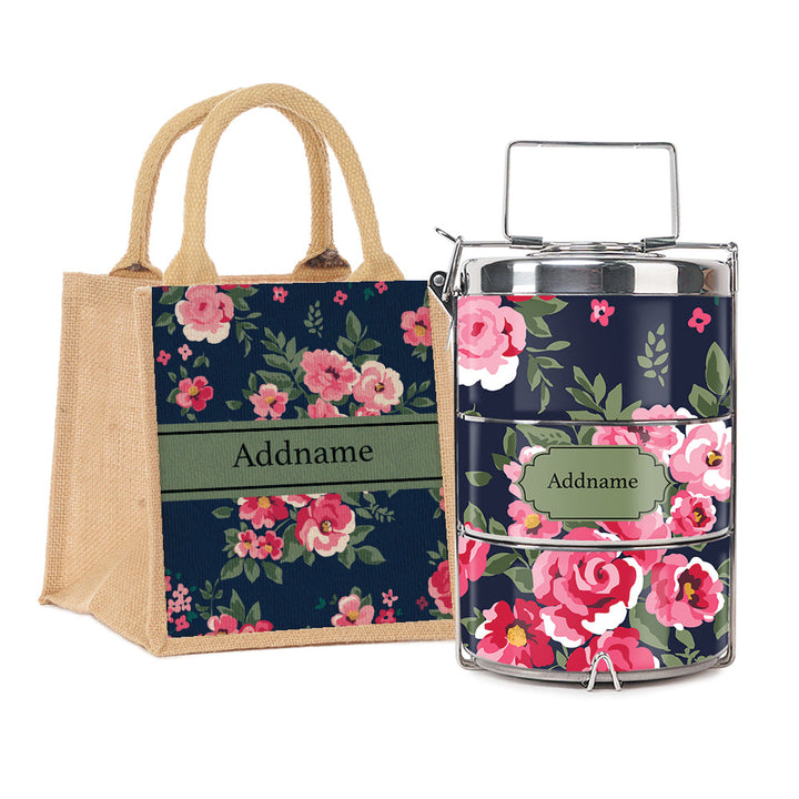 Teezbee.com - Flora Blossom Insulated Tiffin Carrier & Lunch Bag