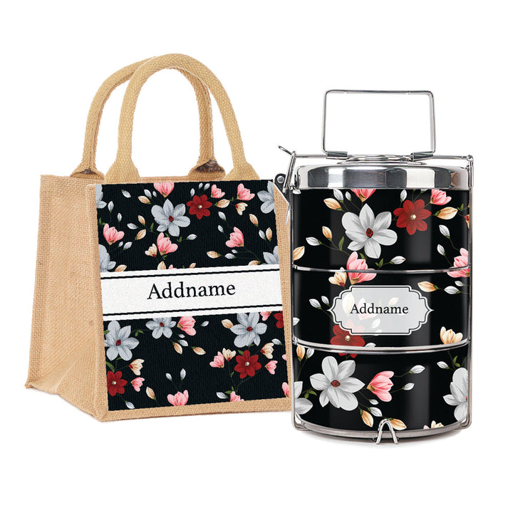 Teezbee.com - Flora Ixia Insulated Tiffin Carrier & Lunch Bag