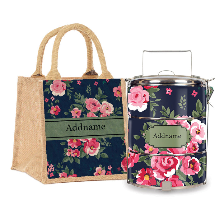 Teezbee.com - Flora Blossom Tiffin Carrier & Lunch Bag