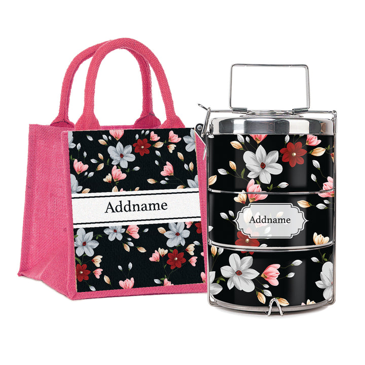 Teezbee.com - Flora Ixia Insulated Tiffin Carrier & Lunch Bag