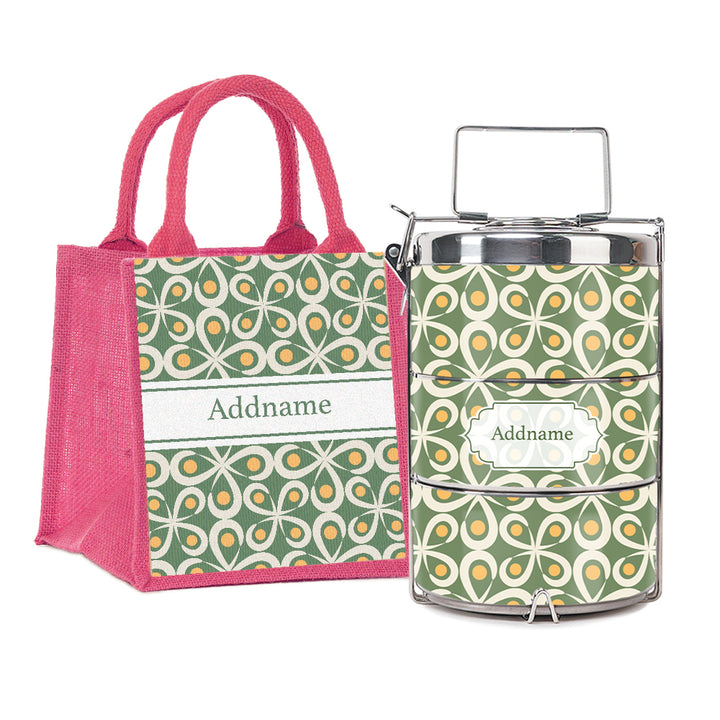 Teezbee.com - Mosaic Tile Insulated Tiffin Carrier & Lunch Bag