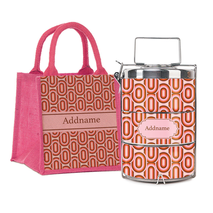 Teezbee.com - Retro Aesthetic Insulated Tiffin Carrier & Lunch Bag
