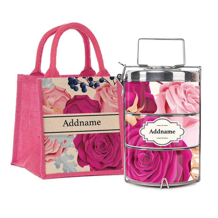 Teezbee.com - Rose Insulated Tiffin Carrier & Lunch Bag