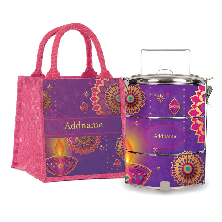 Teezbee.com - Rangoli Kolam Tiffin Carrier & Lunch Bag