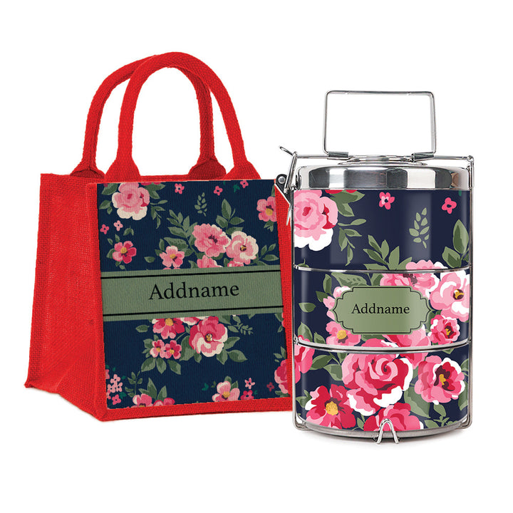 Teezbee.com - Flora Blossom Insulated Tiffin Carrier & Lunch Bag