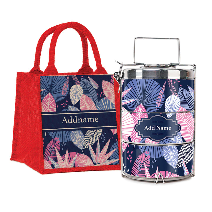 Teezbee.com - Mystic Flora Insulated Tiffin Carrier & Lunch Bag