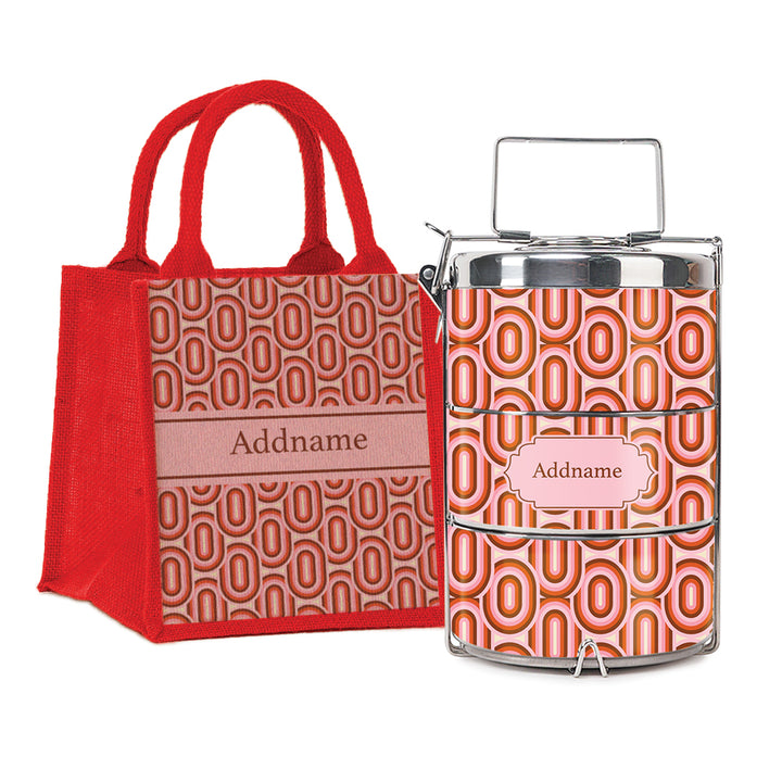 Teezbee.com - Retro Aesthetic Insulated Tiffin Carrier & Lunch Bag