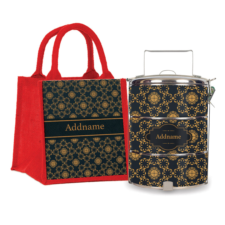 Teezbee.com - Elegant Mandala Tiffin Carrier & Lunch Bag