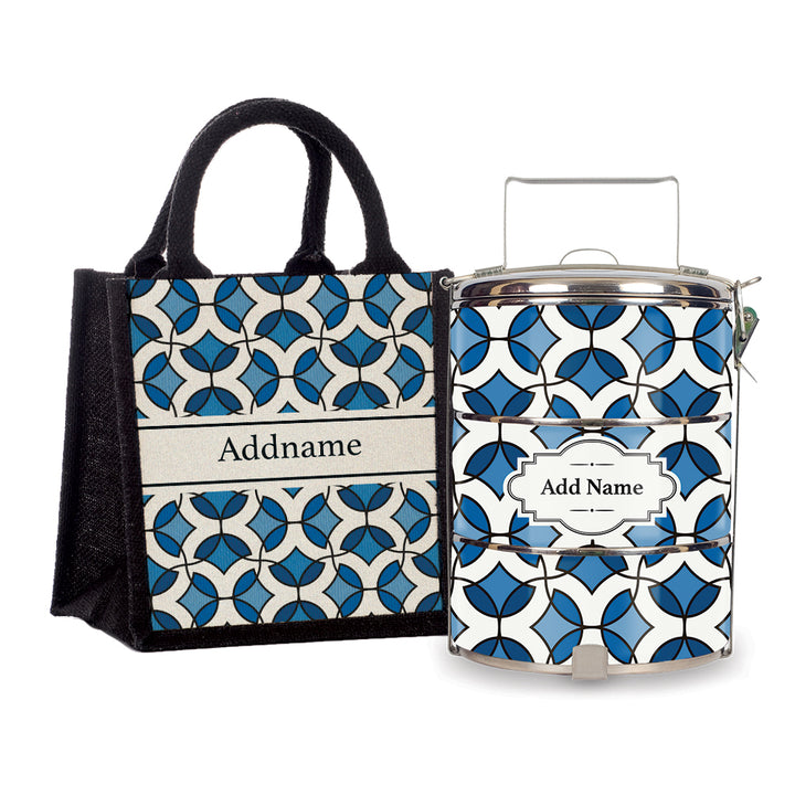 Teezbee.com - Flora Mosaic Tiffin Carrier & Lunch Bag