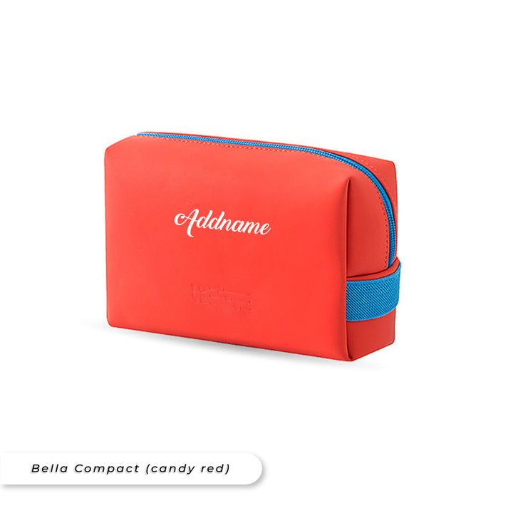 Teezbee.com - Bella Compact Cosmetic Pouch (Candy Red)