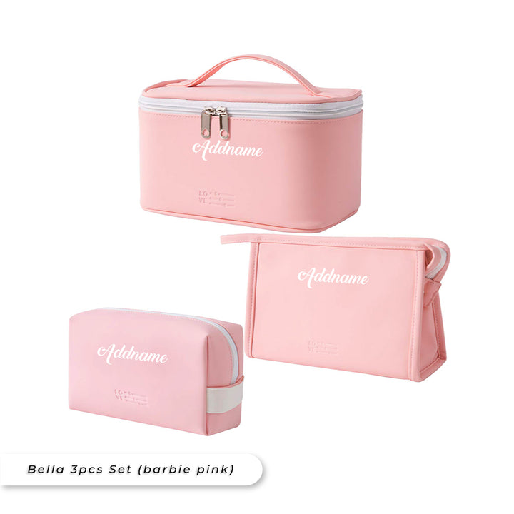 Teezbee.com - Bella Cosmetic Pouch Set (Barbie Pink)