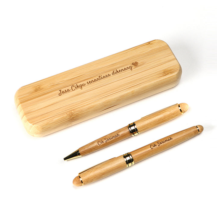 Teezbee.com - Personalised Bamboo Pen Set