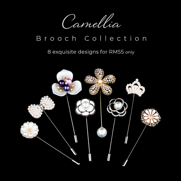 Teezbee.com - Camellia Collection (8 Brooches)