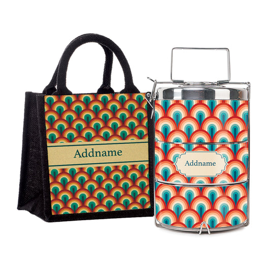 Teezbee.com - Retro Summer Insulated Tiffin Carrier & Lunch Bag