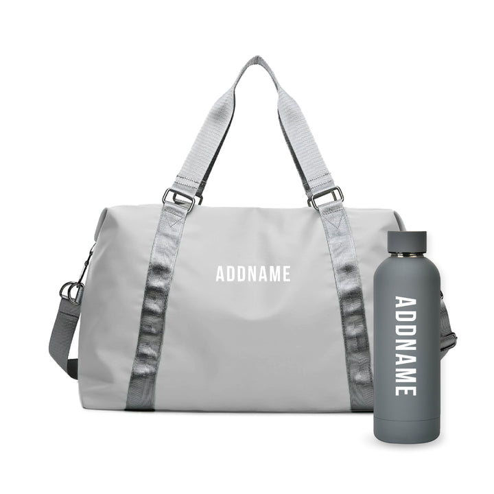 Teezbee.com - ACTIVA Duffle Bag + REVO Bottle Bundle (Grey)