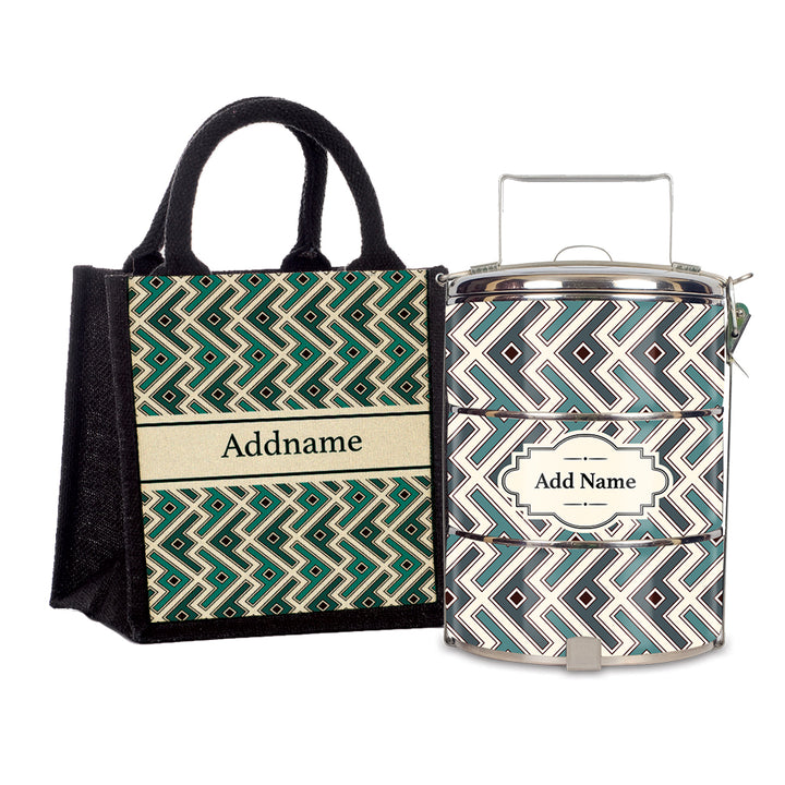 Teezbee.com - Ancient Mosaic Tiffin Carrier & Lunch Bag
