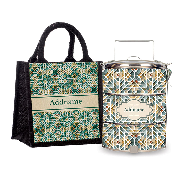 Teezbee.com - Arabesque Mandala Tiffin Carrier & Lunch Bag