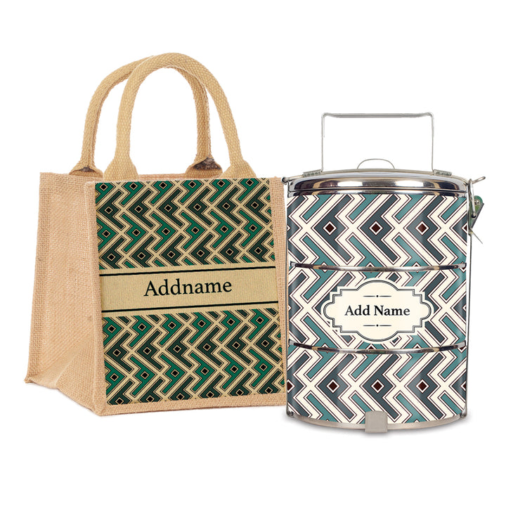 Teezbee.com - Ancient Mosaic Tiffin Carrier & Lunch Bag