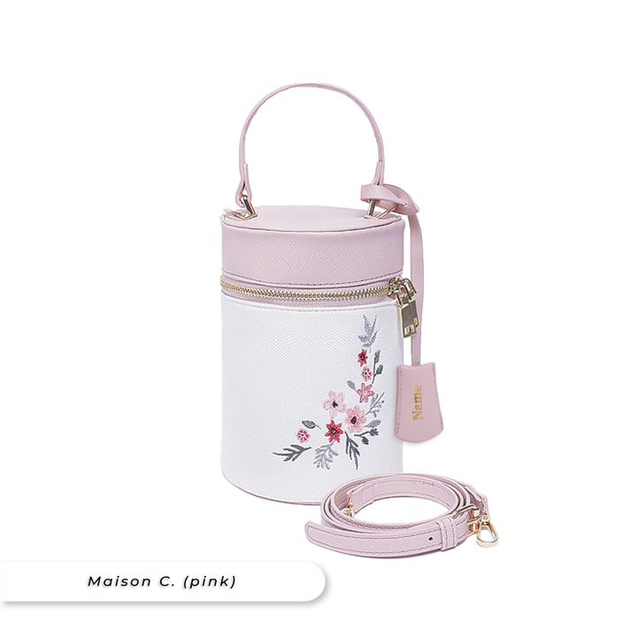 Teezbee.com - Maison C. Premium Canvas Bag (Pink)