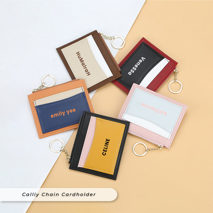 Teezbee.com - Cally Personalised Chain Cardholder