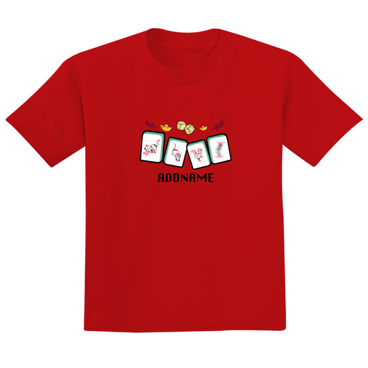 Teezbee.com - Lucky Mahjong Print (Red)