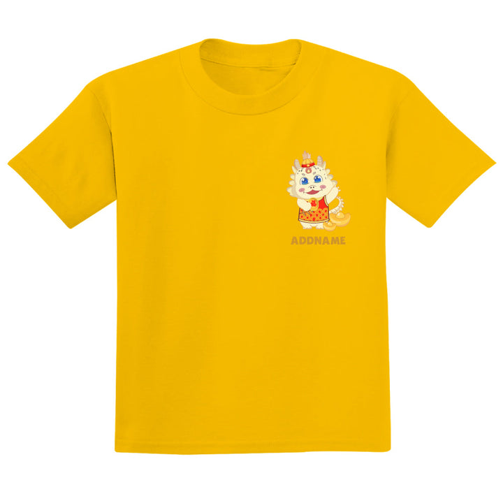 Teezbee.com - Lucky Yellow Dragon Pocket Print