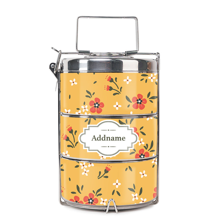 Teezbee.com - Cute Floral Insulated Tiffin Carrier