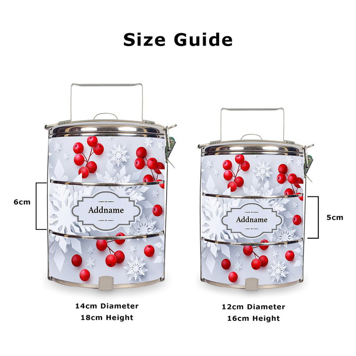 Teezbee.com - Holla Berry Tiffin Carrier (Size Guide)