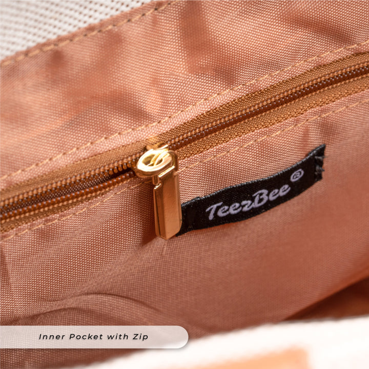 Teezbee.com - Jolié Tote Bag (Inner Pocket with Zip)