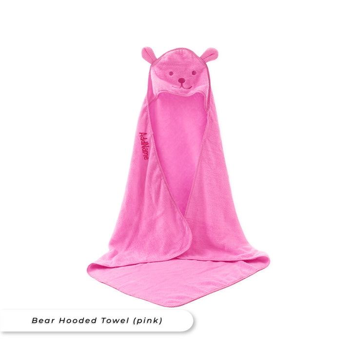 Teezbee.com - Hooded Kids Towel Wrap (Pink)