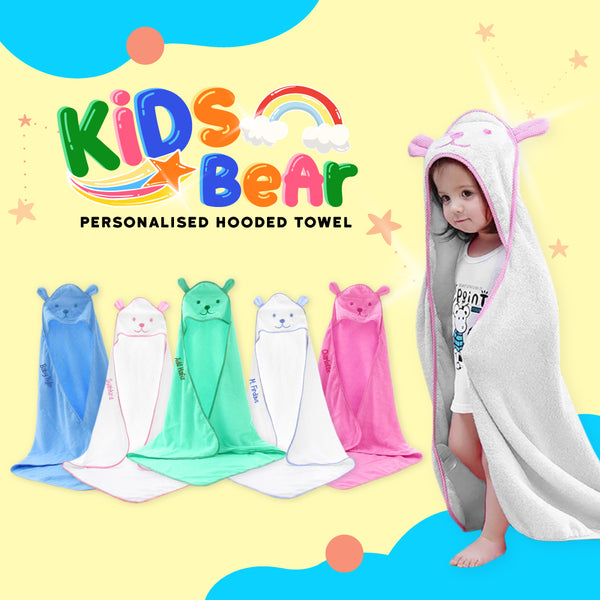 Teezbee.com - Hooded Kids Towel Wrap