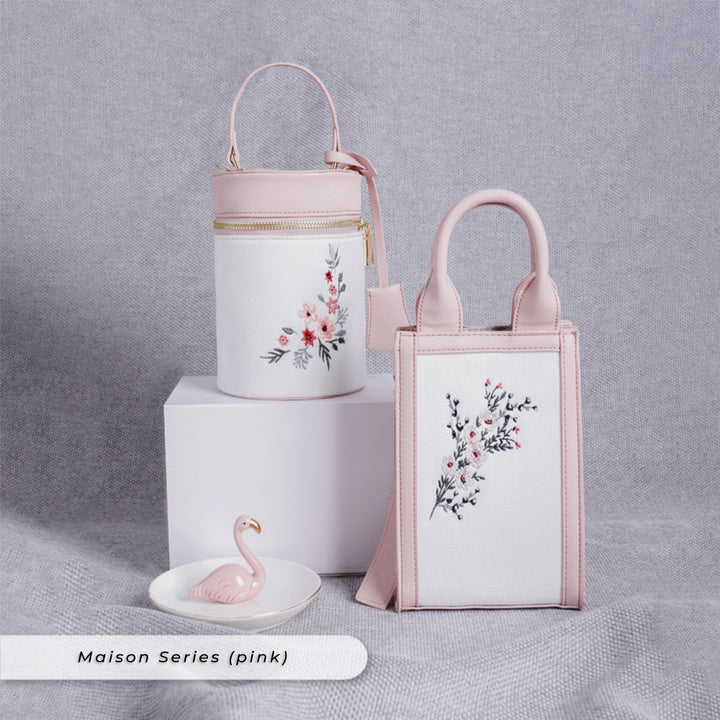 Teezbee.com - Maison Premium Canvas Bag Bundle (Pink)