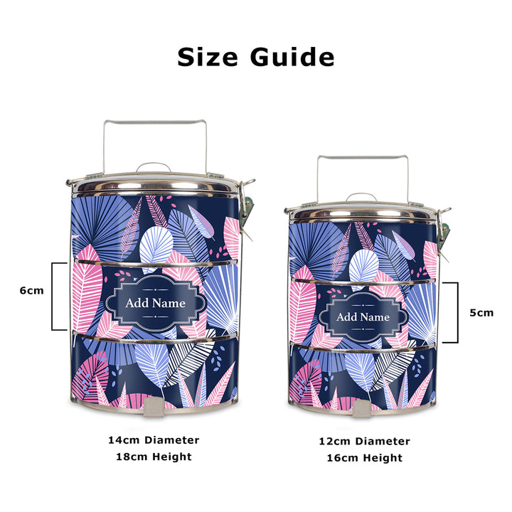 Teezbee.com - Mystic Flora Tiffin Carrier (Size Guide)