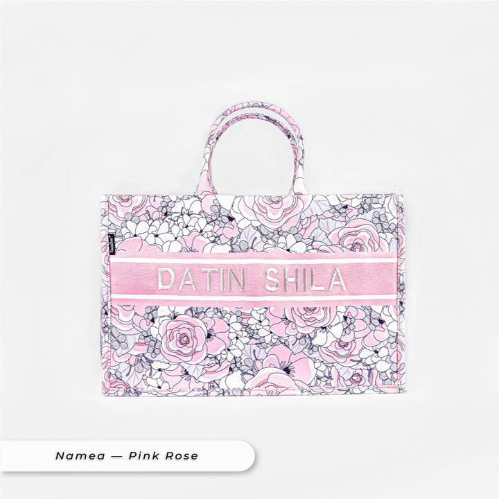 Teezbee.com - Namea Premium Tote Bag (Pink Rose)