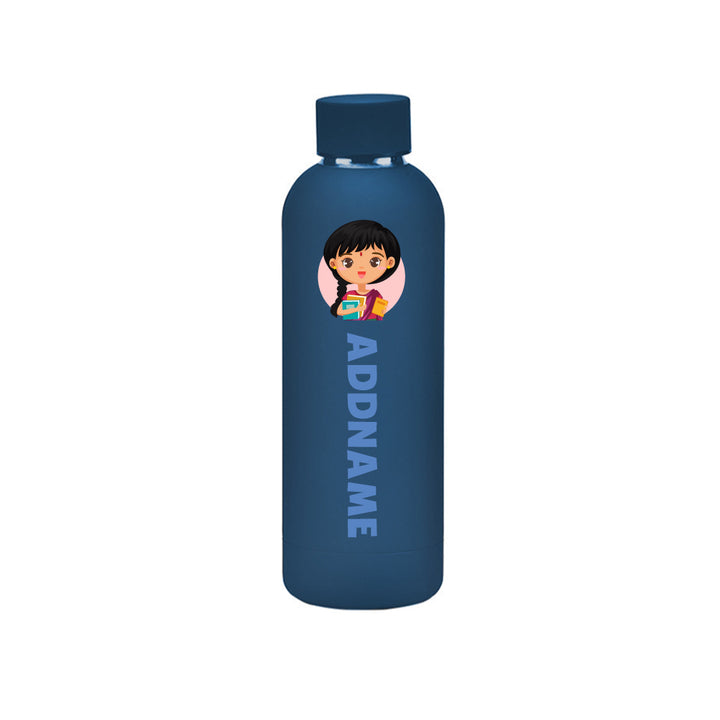 Teezbee.com - REVO 500ml Thermo Water Bottle (Nandini | Navy Blue)