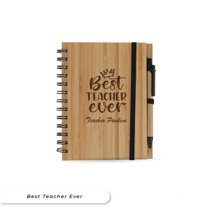 Teezbee.com - Teacher's Day Bamboo Notebook