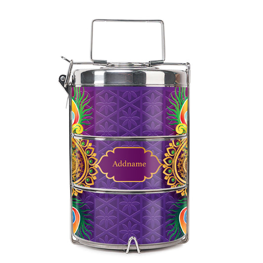 Teezbee.com - Diwali Peacock Insulated Tiffin Carrier