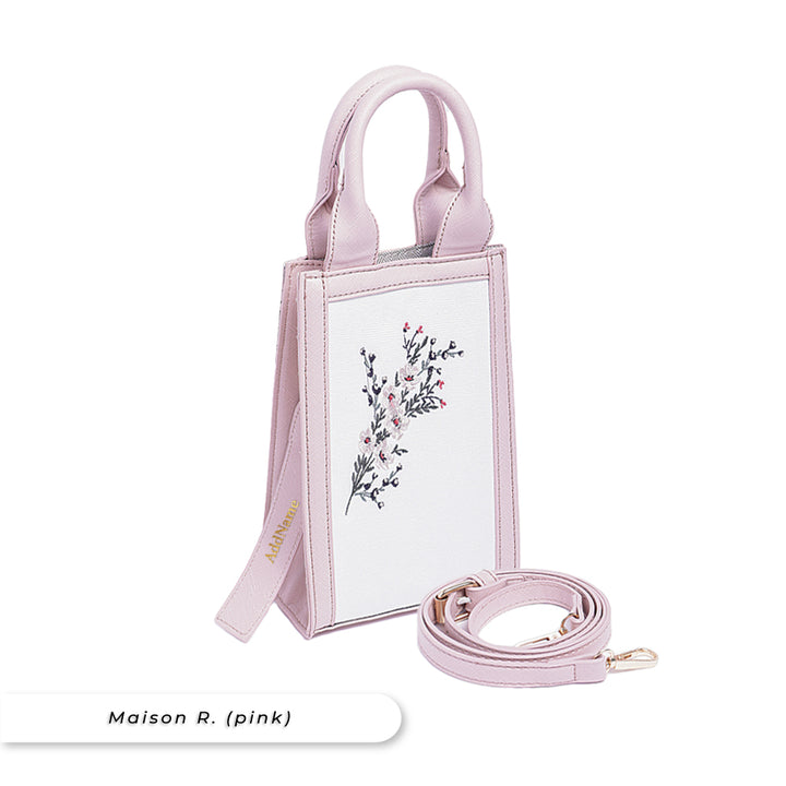 Teezbee.com - Maison R. Premium Canvas Bag (Pink)