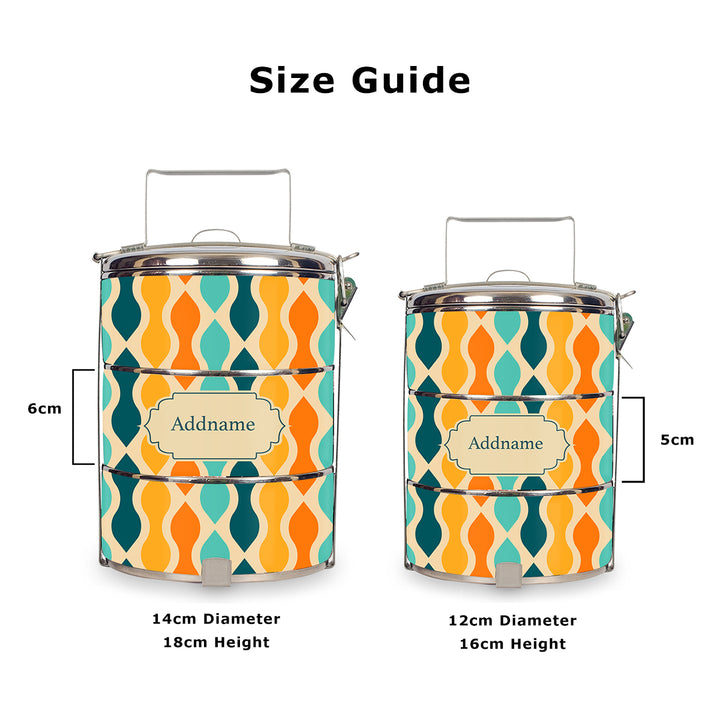 Teezbee.com - Retro Ogee Tiffin Carrier (Size Guide)
