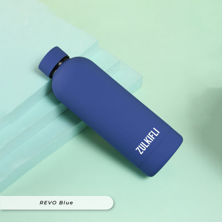 Teezbee.com - REVO 500ml Thermo Water Bottle (Blue) - Petite